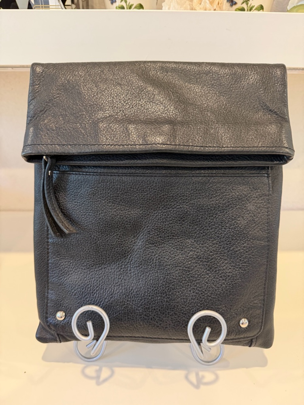 latico Black Leather Crossbody Bag